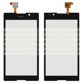 Сенсорный экран (тачскрин) для Sony C2305 S39h Xperia C, черный